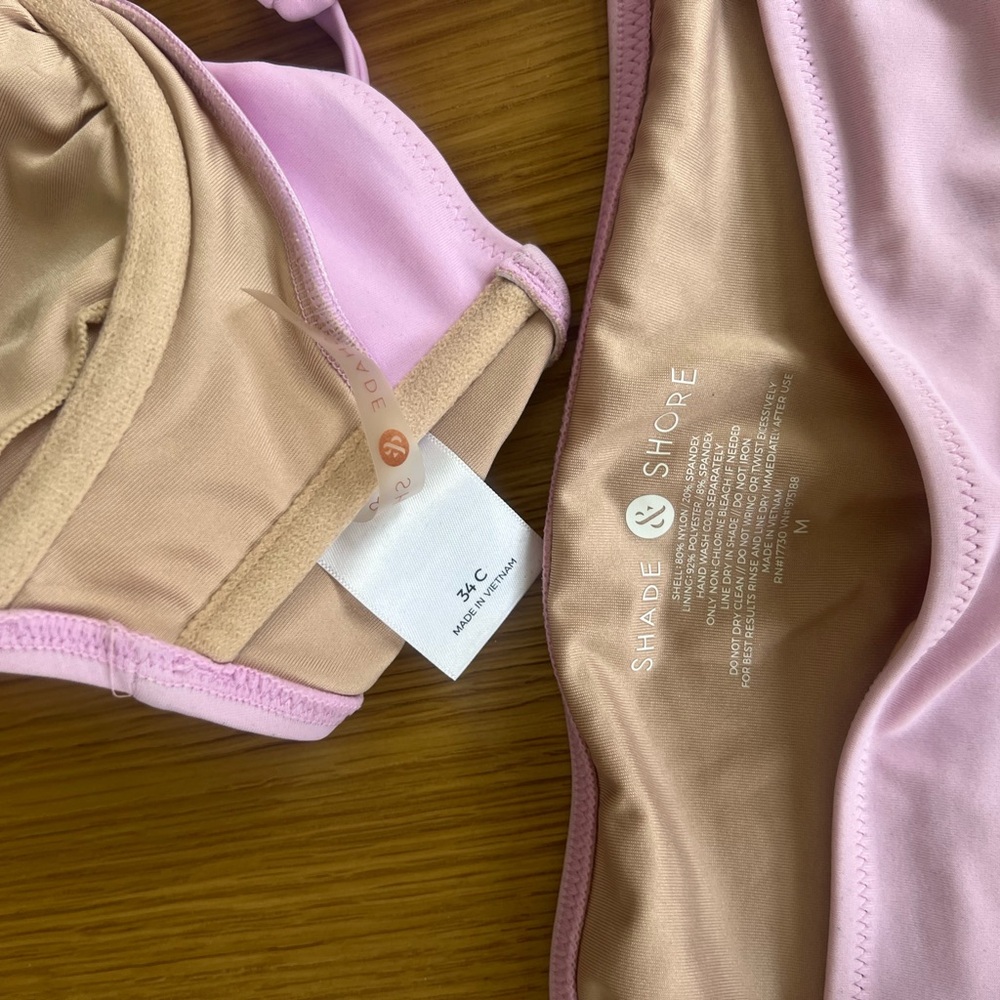 Shade & Shore Light Baby Pink Bikini Set - Picture 3 of 11